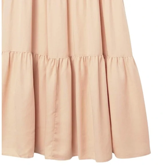 The Drop Women's Brit Tiered Ankle Maxi Tent Dress, Ginger, L - Picture 2 of 8